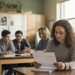 Midterm results reshaped students’ sense of belonging before belonging predicted final exam performance College biology students reviewing an assessment in a classroom after receiving feedback.