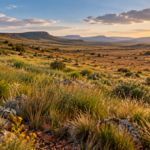 Biodiversity’s Benefits Shift as Grasslands Dry, Study of 104 Sites Finds Semi-arid grassland with diverse grasses and wildflowers at sunset