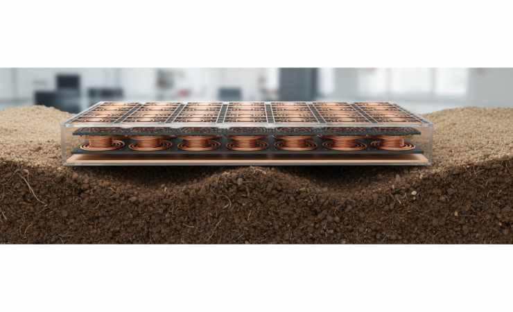 Metamaterial antenna system for low-frequency underground wireless communication.